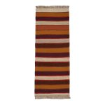 El Dokuma Yün Kilim 80x200 cm | Kahverengi | Kaliteli Seçim_21338358