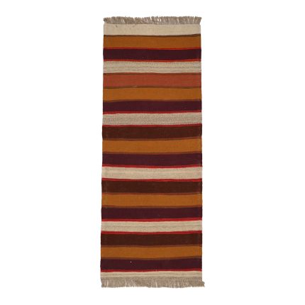 El Dokuma Yün Kilim 80x200 cm | Kahverengi | Kaliteli Seçim_21338358