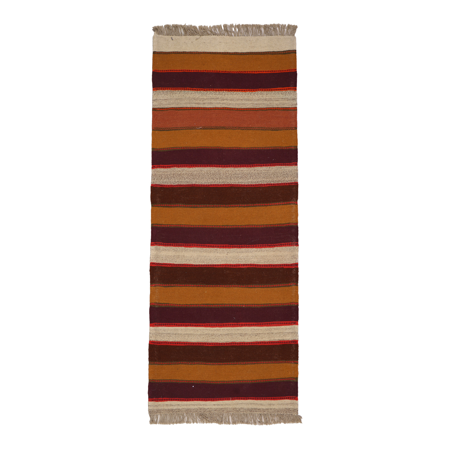 El Dokuma Yün Kilim 80x200 cm | Kahverengi | Kaliteli Seçim El Dokuma Yün Kilim 80x200 cm | Kahverengi | Kaliteli Seçim_21338358