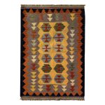 El Dokuma Yün Kilim 150x105 cm | Lacivert | Sanatsal Tasarım_21375497