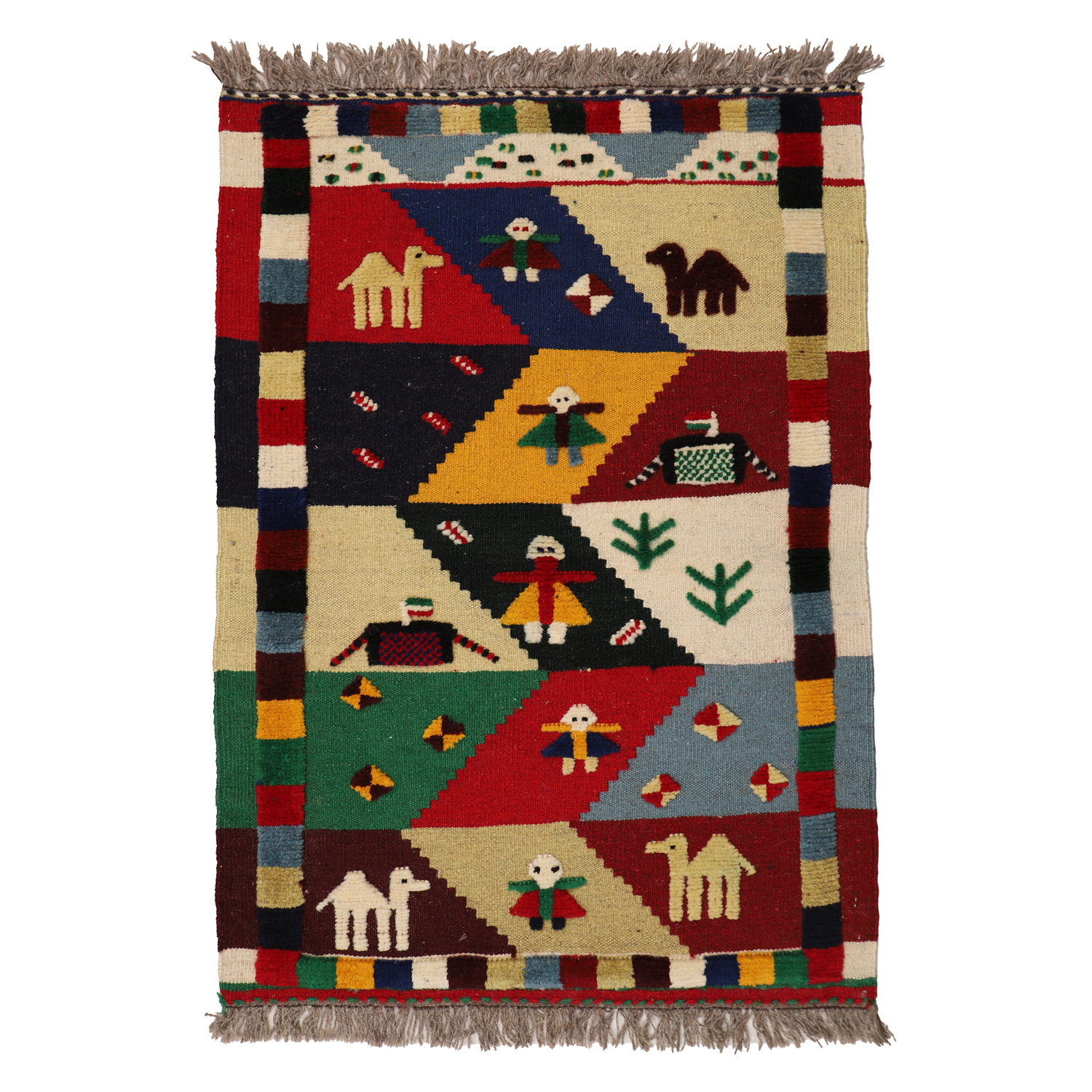 El Dokuma Yün Kilim 122x82 cm | Rengarenk | Kaliteli Seçim El Dokuma Yün Kilim 122x82 cm | Rengarenk | Kaliteli Seçim_21379418