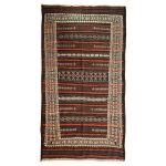 El Dokuma Pamuk & Yün Kilim 244x115 cm | Kahverengi | Zarif Stil_21426141