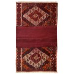 El Dokuma Pamuk ve yün karışımı Kilim 188x101 cm | Mor | Elit Tasarım_21426187