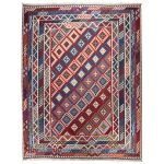 El Dokuma Yün Kilim 466x411 cm | Kırmızı | Elit Tasarım_7144871