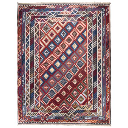 El Dokuma Yün Kilim 466x411 cm | Kırmızı | Elit Tasarım_7144871