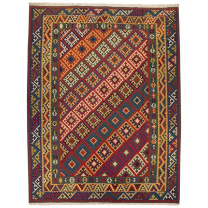 El Dokuma Yün Kilim 404x316 cm | Kırmızı | Otantik Dokuma_7145220
