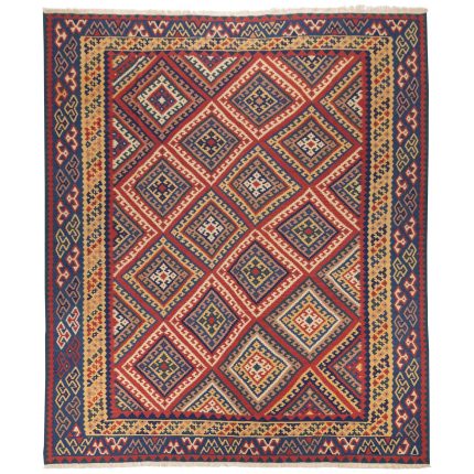 El Dokuma Yün Kilim 377x318 cm | Kırmızı | Premium_7145307