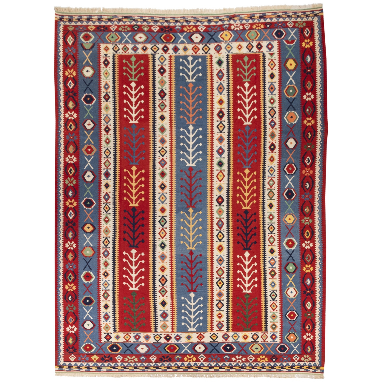 El Dokuma Yün Kilim 388x296 cm | Rengarenk | Sanatsal Tasarım El Dokuma Yün Kilim 388x296 cm | Rengarenk | Sanatsal Tasarım_7145616