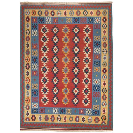El Dokuma Yün Kilim 353x254 cm | Kırmızı | Otantik Dokuma_7145822