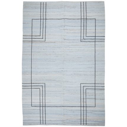 El Dokuma Yün Kilim 301x203 cm | Mavi | Zarif Stil_7147802