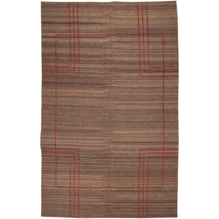 El Dokuma Yün Kilim 298x196 cm | Kahverengi | Modern Dokunuş_7147841