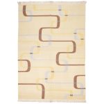 El Dokuma Yün Kilim 236x171 cm | Krem | Dekoratif Kilim_7147939