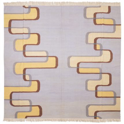 El Dokuma Yün Kilim 250x239 cm | Gri | Elit Tasarım_7147991