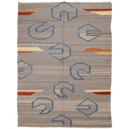 El Dokuma Yün Kilim 233x180 cm | Gri | Kaliteli Seçim_7148077