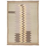 El Dokuma Yün Kilim 286x203 cm | Kahverengi | Kaliteli Seçim_7148477