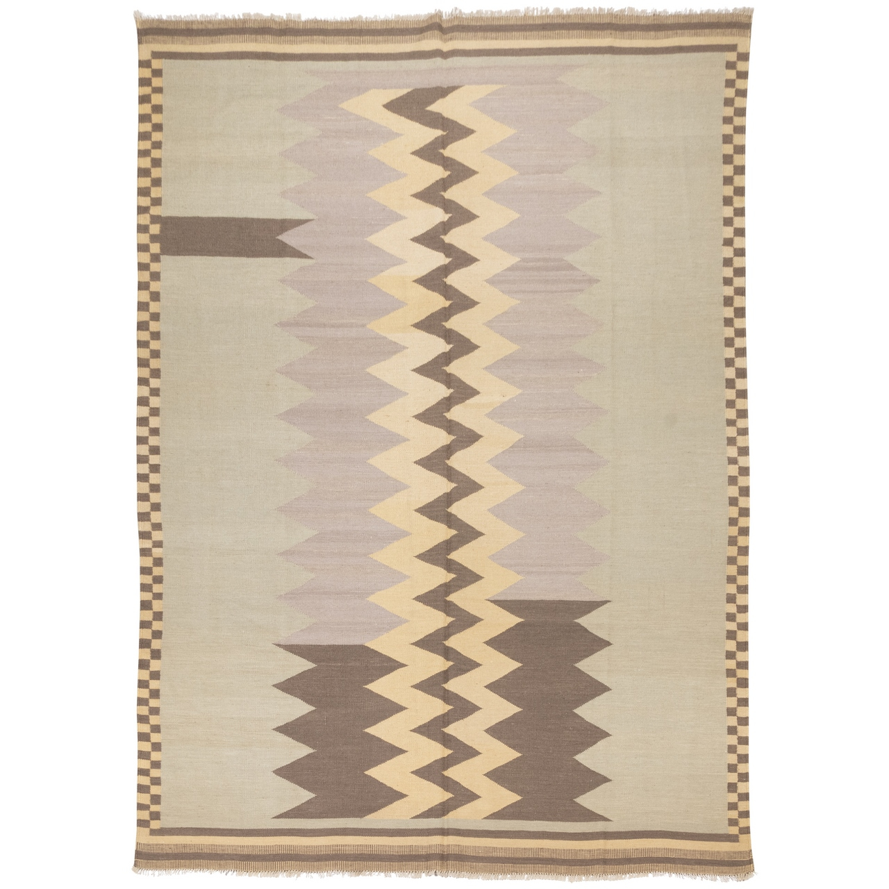 El Dokuma Yün Kilim 286x203 cm | Kahverengi | Kaliteli Seçim El Dokuma Yün Kilim 286x203 cm | Kahverengi | Kaliteli Seçim_7148477