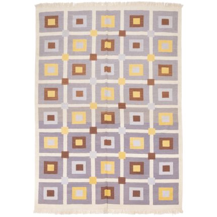 El Dokuma Yün Kilim 228x165 cm | Krem | Zarif Stil_7148556