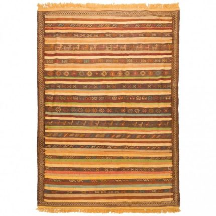 El Dokuma Yün Kilim 215x150 cm | Rengarenk | Kaliteli Seçim_9997576