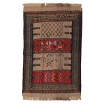 El Dokuma Yün Kilim 104x164 cm | Kahverengi | Modern Dokunuş_﻿10370860