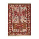 El Dokuma Yün Kilim 106x146 cm | Rengarenk | Sanatsal Tasarım_﻿17847396