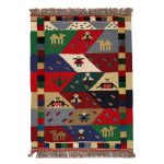 El Dokuma Yün Kilim 117x82 cm | Rengarenk | Zarif Stil_﻿21226451