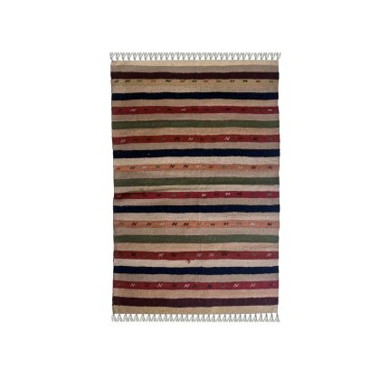El Dokuma Yün Kilim 150x100 cm | Gri | Zarif Stil_﻿21324326