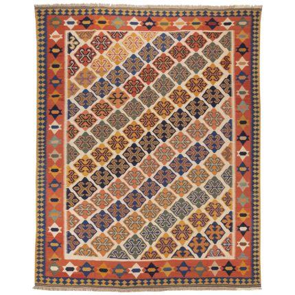 El Dokuma Yün Kilim 332x262 cm | Krem | Zarif Stil_﻿7146047